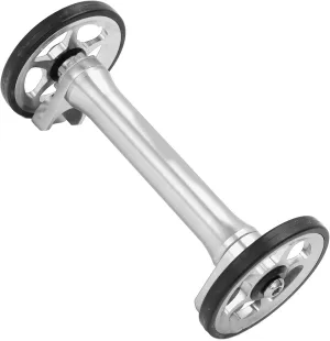 Easy Wheel Extension, Strength Lightweight Telescopic Brompton Easy Wheel High Extender Folding Rod For Brompton 3Sixtyblack (Silver)