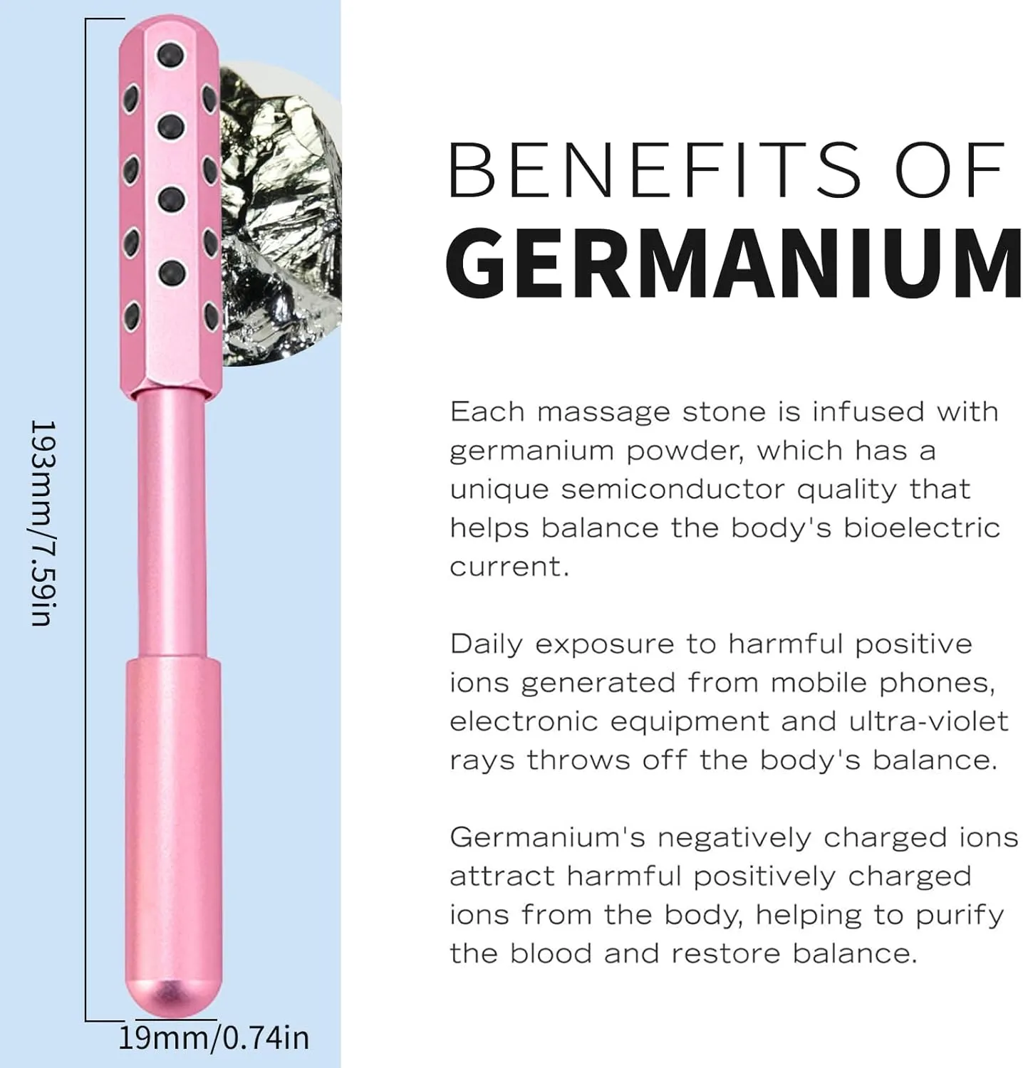 Elarique Glow Sculpting Beauty Roller – 2025 Facial Massage Tool for Lifting & Tightening, Tourmaline & Germanium Face Roller, Cooling & Sculpting, Ergonomic Handle for Skincare (Gold)