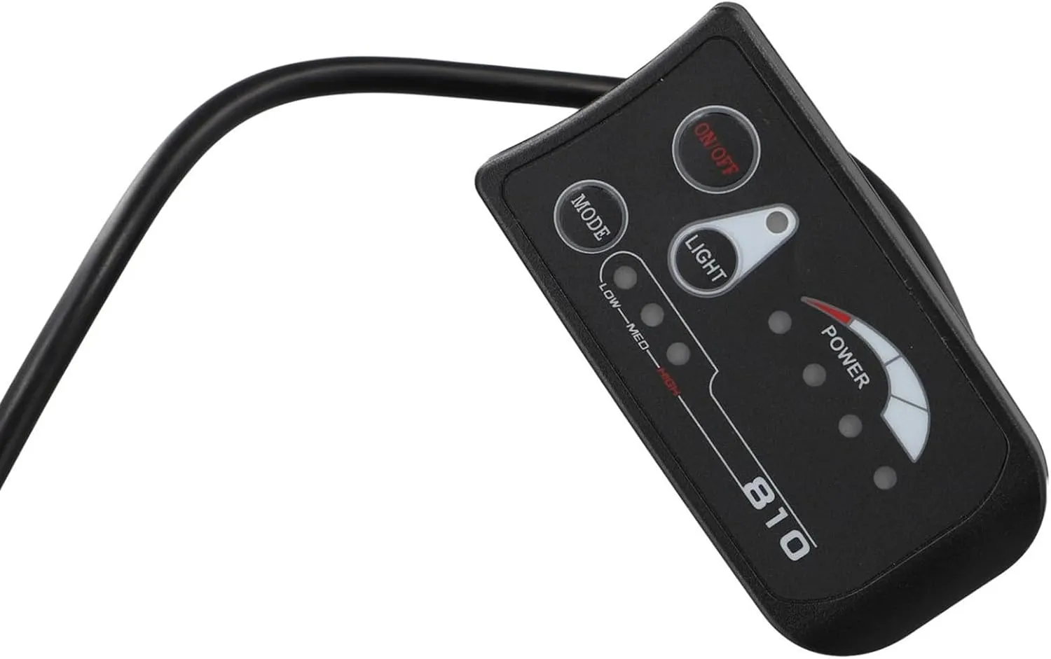 Electric Bicycle Display, JN Controller Panel 36V 48V S810 LED Display Waterproof For 22.2mm Handlebars For JN Controller Electric Bike Motor Kit(Waterproof)