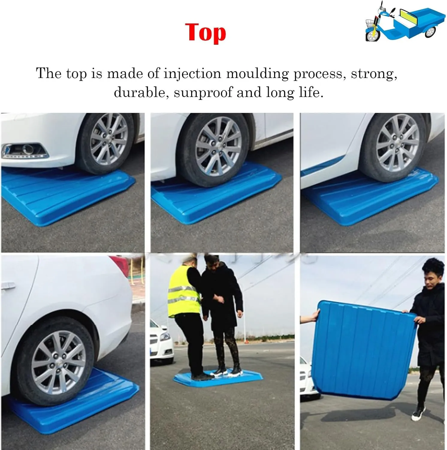 Electric Tricycle Protective Cover for Rain Sun Snow Proof, Sanbengzi Cover with Wipers & Reflective Strips, Easy to Install Tricycle Frame Canopy(Gray,31.5inch/80cm Wide)