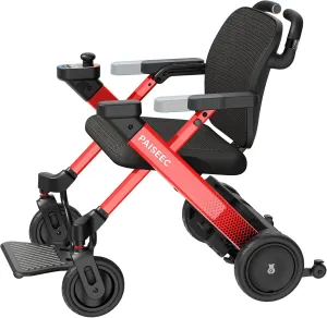 Electric Wheelchair for Adults, Foldable Power Transport Wheelchair Walker 3-in-1, 360W Motor, 300 lbs Capacity, 9'' All-terrain Wheels, Airline Approved