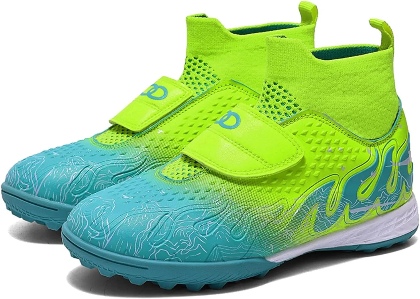 Eliogn Kids' Turf Soccer Shoes Indoor Football Outdoor Soccer Shoes Athletic Actual Combat Training Shoes(Little Kid/Big Kid)