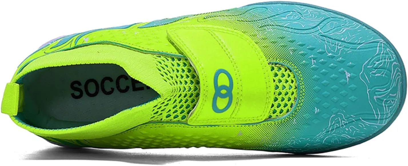 Eliogn Kids' Turf Soccer Shoes Indoor Football Outdoor Soccer Shoes Athletic Actual Combat Training Shoes(Little Kid/Big Kid)