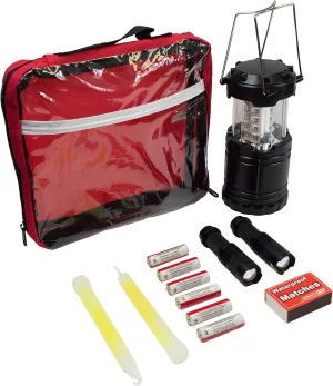 Emergency Zone Power Outage Emergency Kit - Items to Provide Light in Durable Nylon Pouch