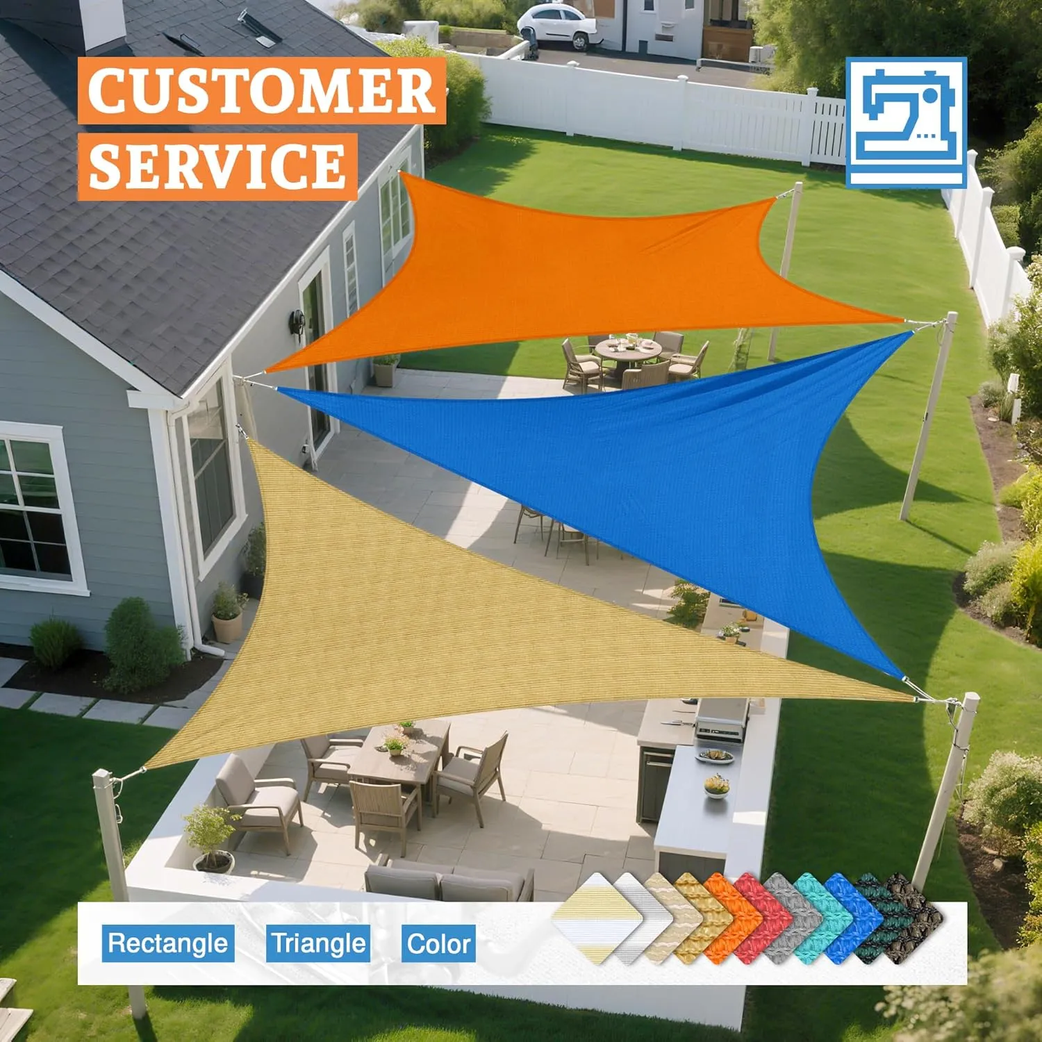 Equilateral Triangle Shade Sail 12' x 12' x 12' Canopy to Block Sunlight for Outdoor Patio Garden Patio Deck Pergola (Brown)