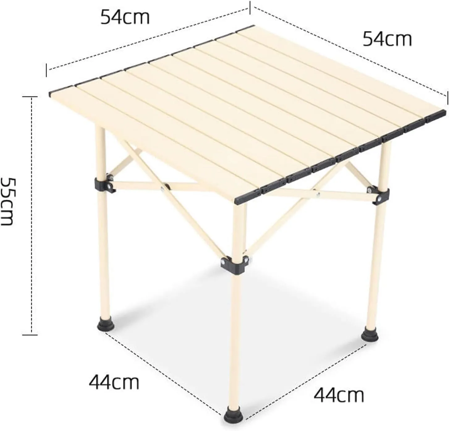 esmen Outdoor Folding Camping Table with Storage Bag,Portable Foldable Egg Roll Table,Carbon Steel for Beach,Camping,Picnic,Travel