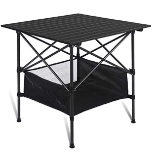 Esup Folding Camping Table Portable Ultralight Picnic Aluminum Roll-up Compact Table with Carrying Bag for Hiking,Outdoor,Camping, Beach,Backyard, BBQ, Party, Patio, Fishing
