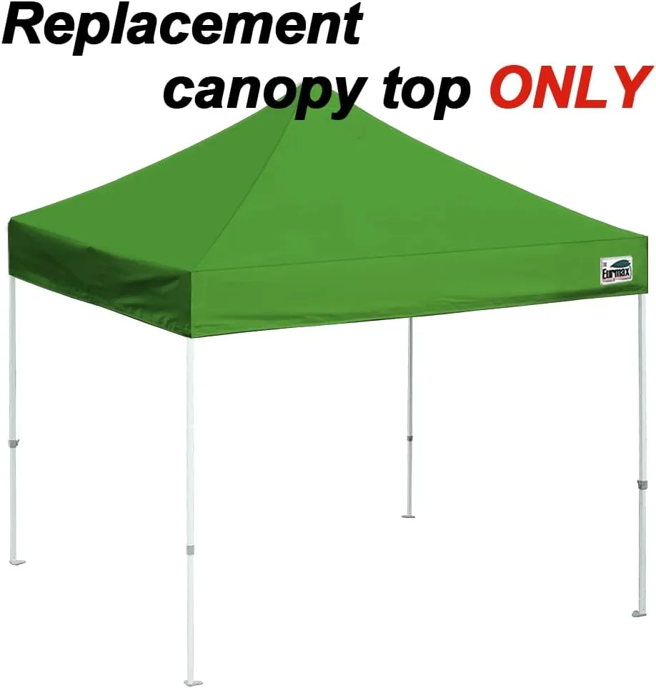 Eurmax USA New 10x10 Pop Up Canopy Replacement Canopy Tent Top Cover, Instant Canopy Top Cover ONLY, Choose 30 Colors,Bonus 4PC Pack Weight Bag (Field Green)