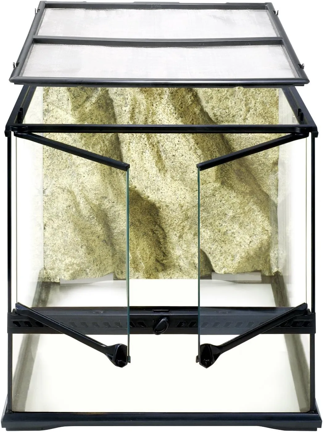 Exo Terra Glass Natural Terrarium Kit, for Reptiles and Amphibians, Small Wide, 18 x 18 x 18 inches, PT2605A1