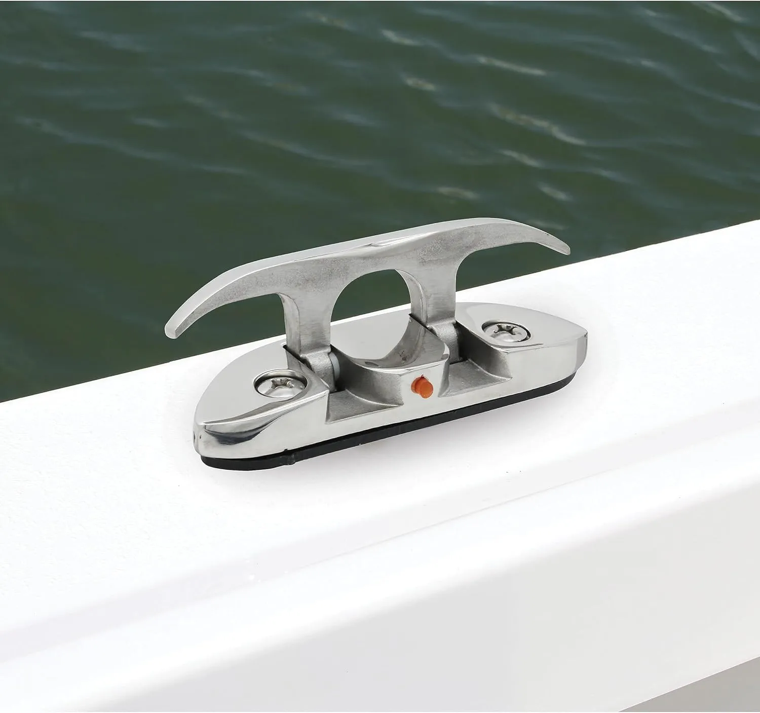 Extreme Max 3006.6631.2 Folding Stainless Steel Cleat - 4-1/2”, Value 2-Pack