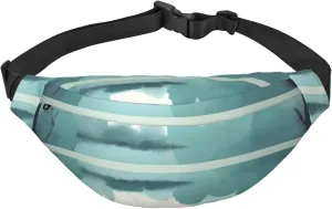 Fallen Leaves On A Tranquil Lake Men'S And Women'S Waist Pack, Crossbody Bag With Adjustable Belt For Running, Traveling, Sports, Hiking