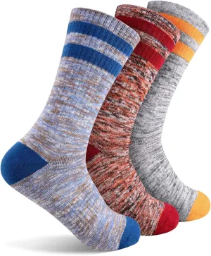 FEIDEER Hiking Walking Socks For Women, Multi-pack Outdoor Recreation Socks Moisture Wicking Crew Socks