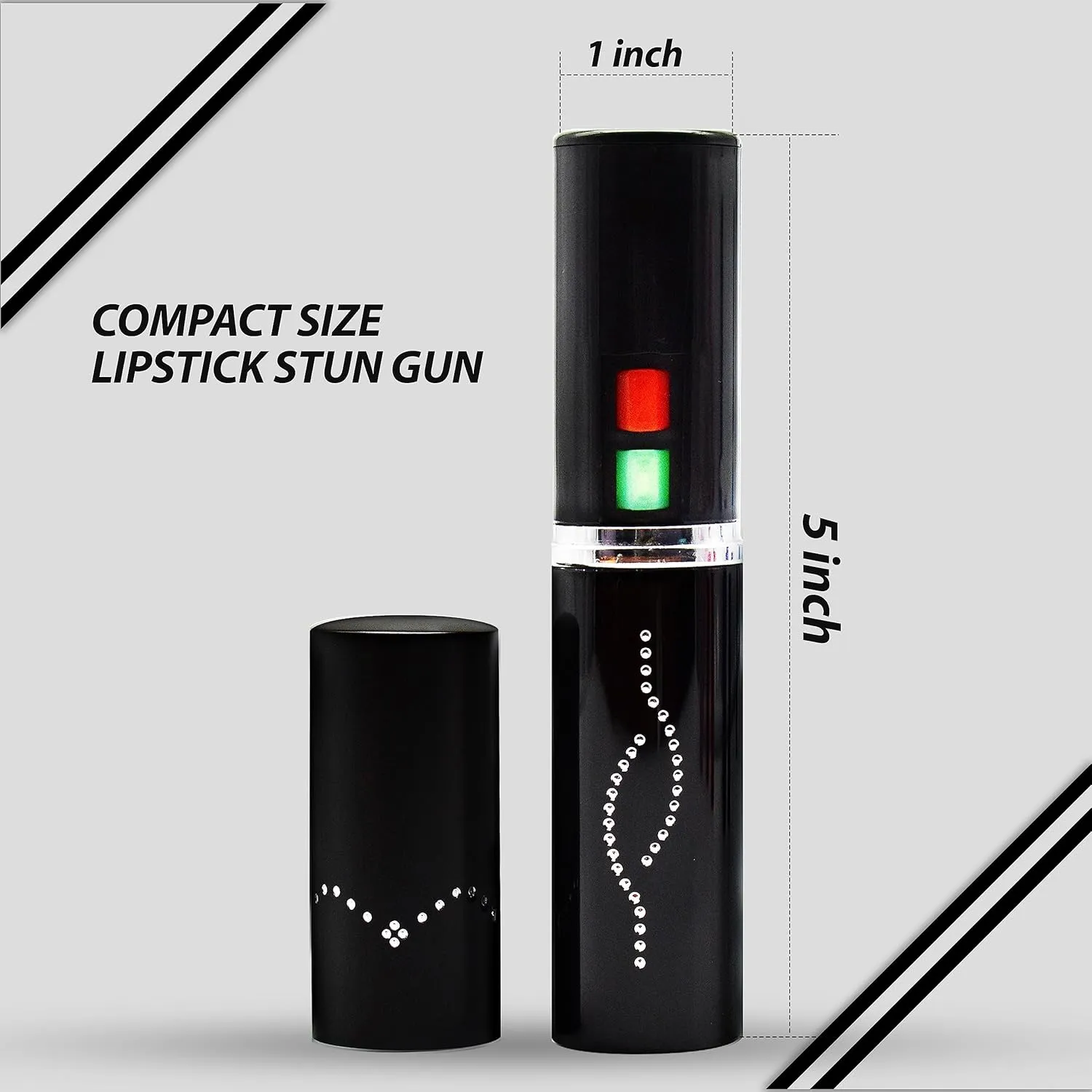 FIGHTSENSE Women Self Defense Kit Pepper Spray and Self Defense Lipstick Flashlight, Rechargeable Battery, Keychain Leather Pouch