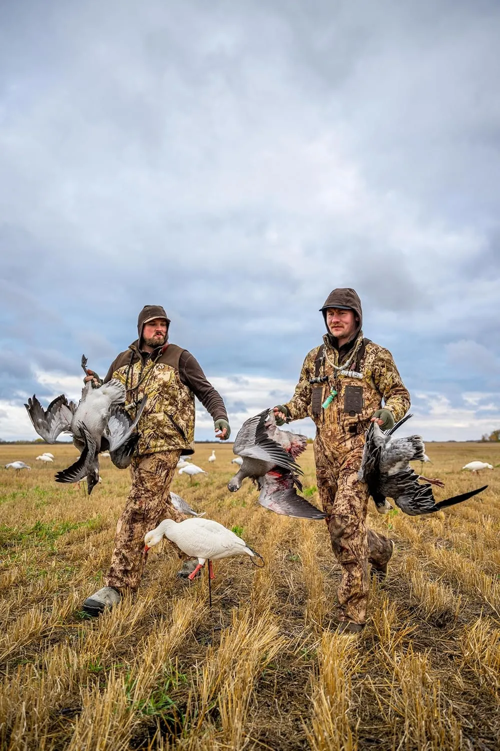 First Lite Men's Primer Puffy Jacket - Insulated Windproof Camo Waterfowl Hunting Coat