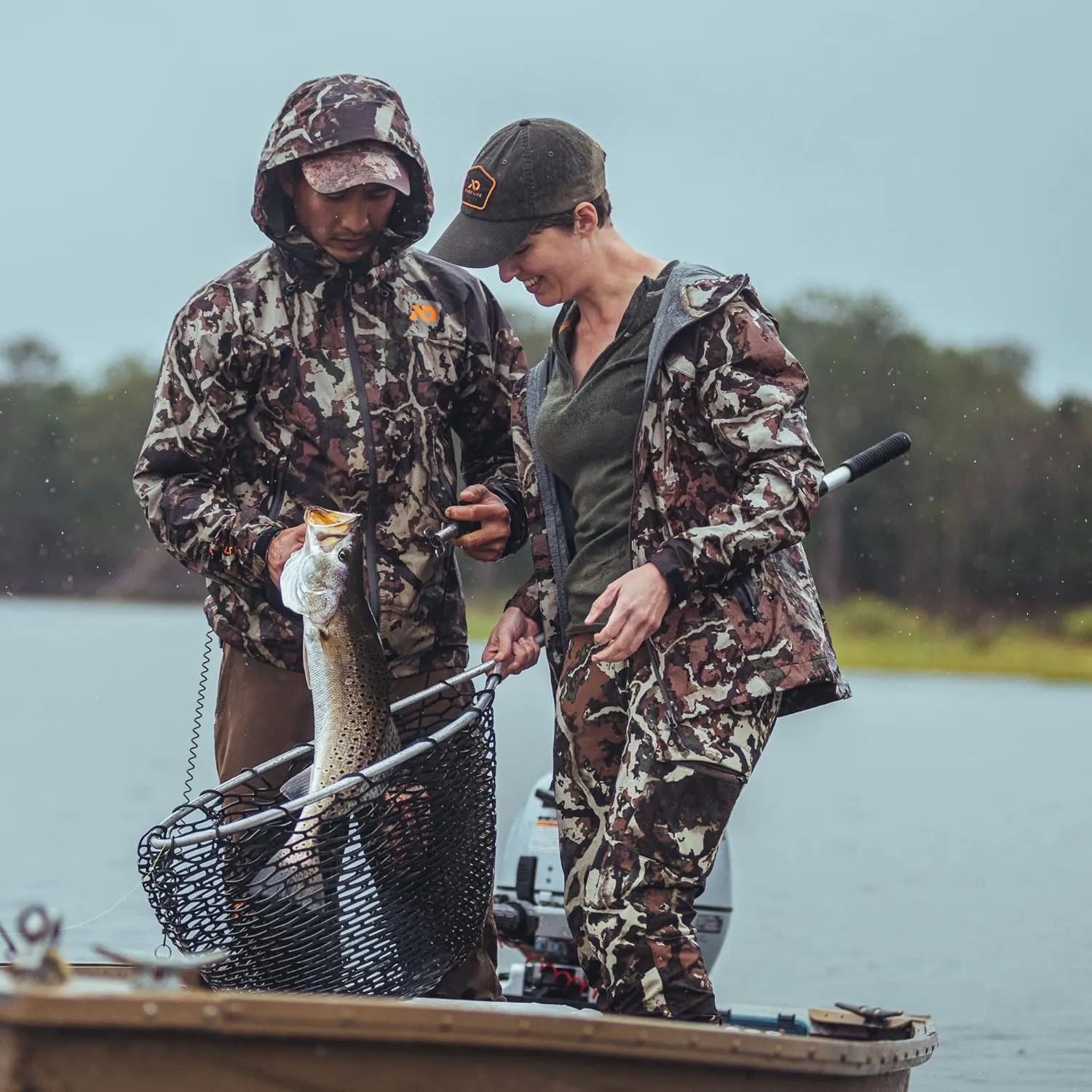 First Lite Women's Cascade Stormlight Jacket - Waterproof Ultralight Camo Hunting Rain Shell