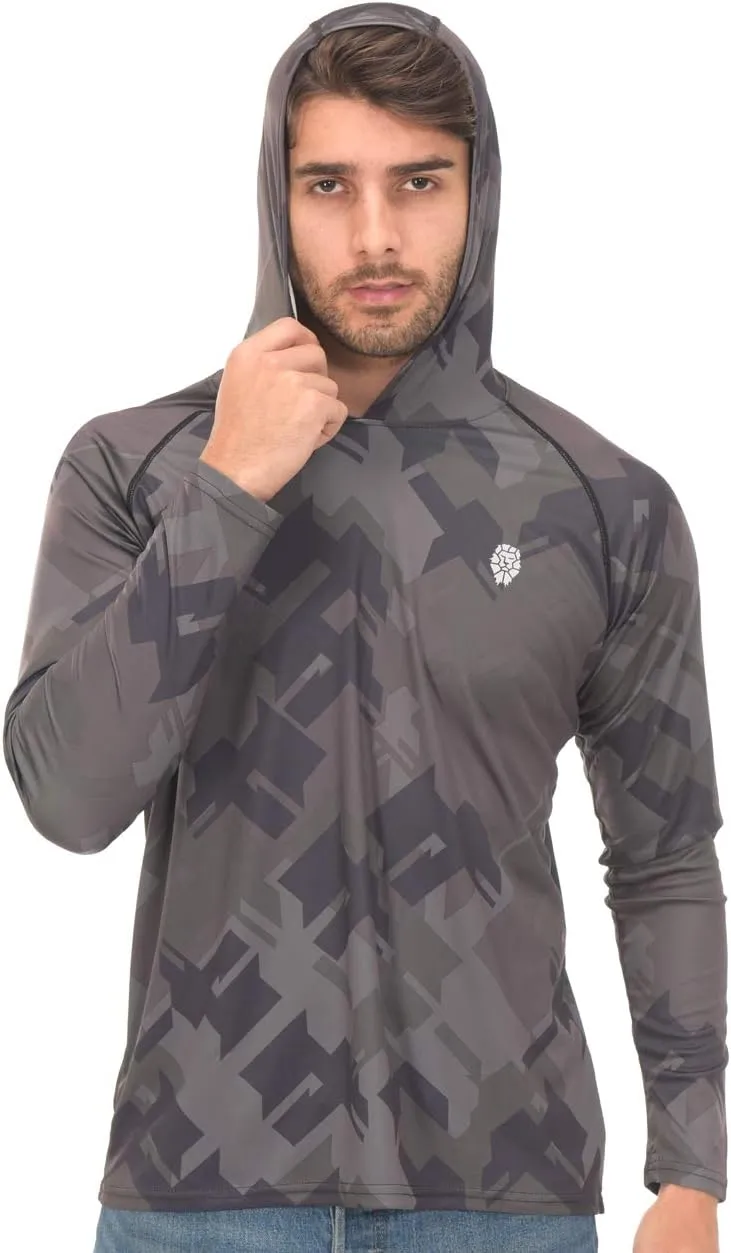 Fishing Shirts for Men Long Sleeve - Sun Protection SPF 50  UV Tshirt Hoodies