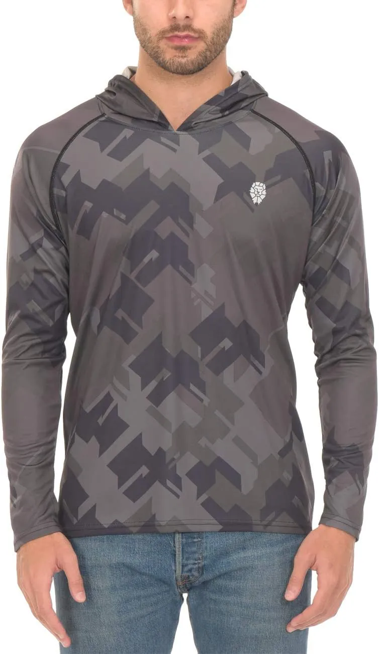 Fishing Shirts for Men Long Sleeve - Sun Protection SPF 50  UV Tshirt Hoodies