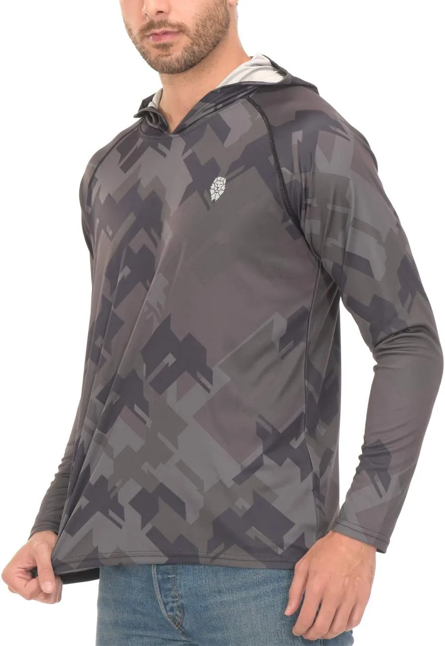 Fishing Shirts for Men Long Sleeve - Sun Protection SPF 50  UV Tshirt Hoodies