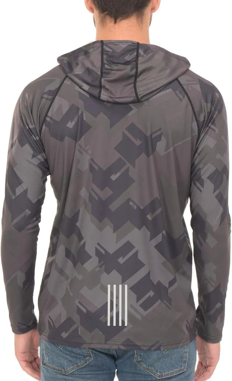 Fishing Shirts for Men Long Sleeve - Sun Protection SPF 50  UV Tshirt Hoodies