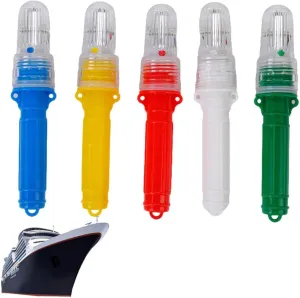 Flares for Boating, Boat Flares Coast Guard Approved Marine, Waterproof Emergency Signals for Fishing Nets, Boats Strobe Safety Lights Kit Navigation, Intelligent Control(Mix)
