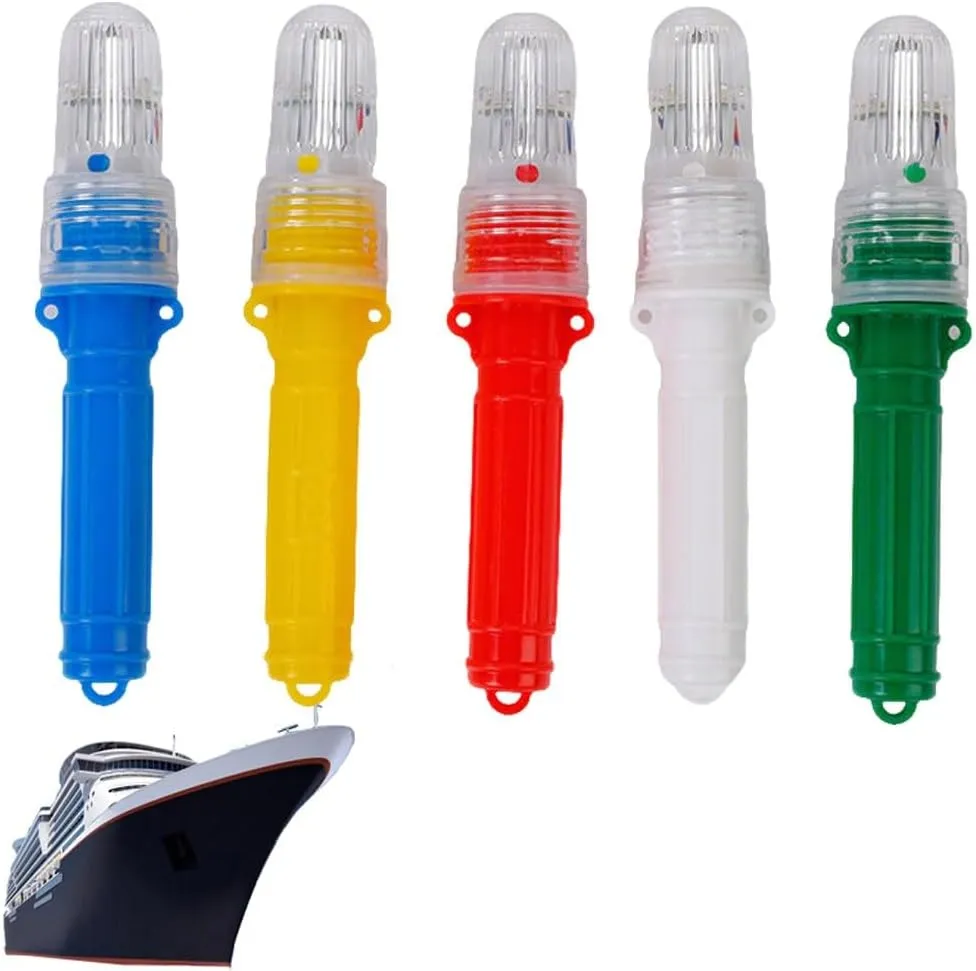 Flares for Boating, Boat Flares Coast Guard Approved Marine, Waterproof Emergency Signals for Fishing Nets, Boats Strobe Safety Lights Kit Navigation, Intelligent Control(Mix)