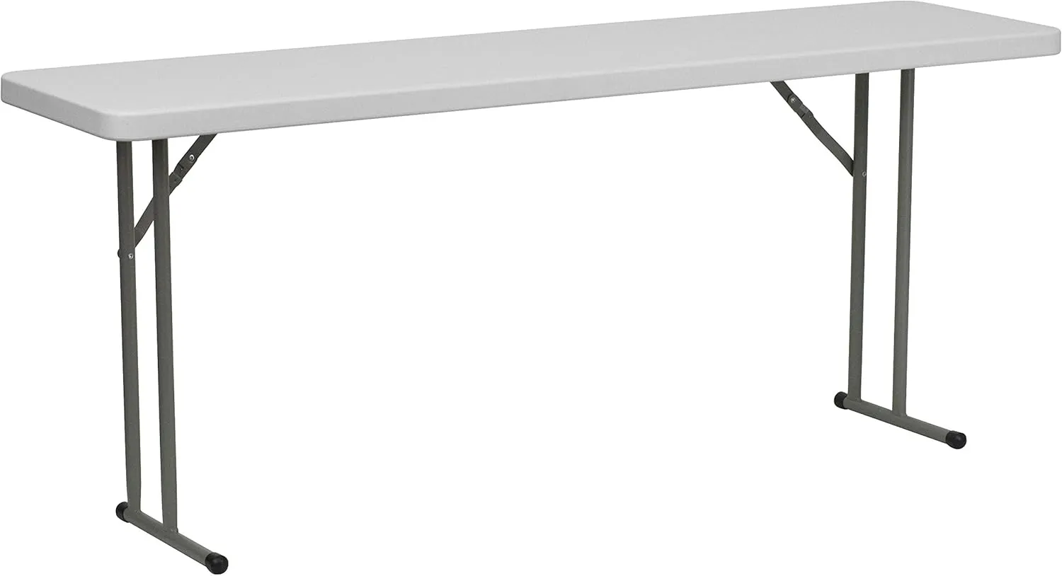 Flash Furniture Elon 6-Foot Granite White Plastic Folding Training Table