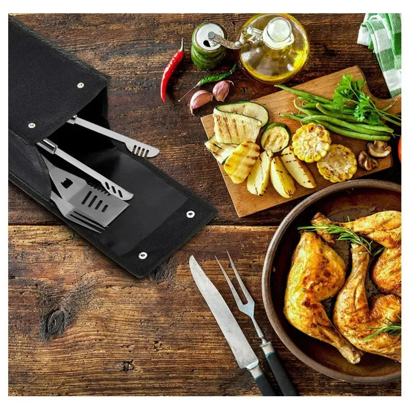 Foldable Bbq Kit Storage Bag For Picnics 16 X 16 X 51 Cm