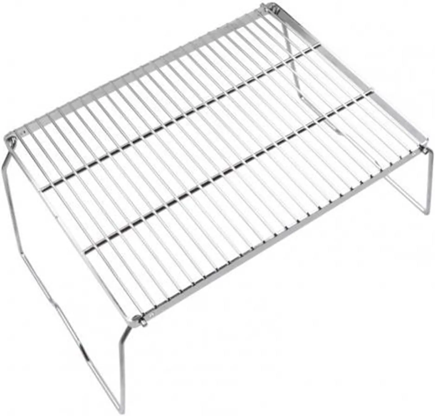 Foldable Camping Grill-Portable Camping Grill Foldable Hiking BBQ Grill Rack Accessory (Color : Large Rectangle)