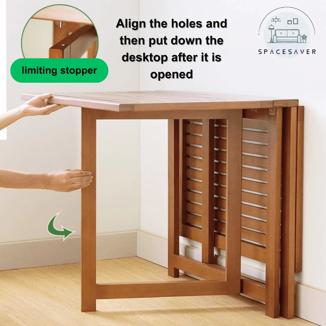 Foldable household dining tables and chairs/Portable and Economical Small Table for Small Apartments (Suitable for Living & Dining Rooms)