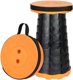 Foldable Telescoping Stool Portable, Retractable Stool for Adults, Upgraded Collapsible Folding Seats with Load Capacity 550lbs, Camping Stools for Adults