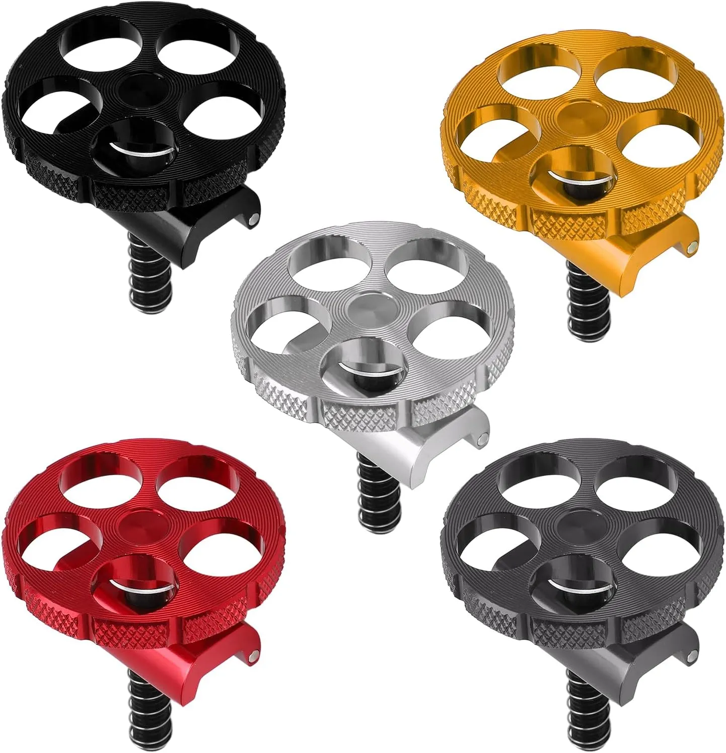 Folding Bicycle Aluminum C Buckle Hinge Clamp Levers C Buckle Bicycle Hingle Clamp C Buckle Sturdy Durable Stable Performance for Folding Bicycle