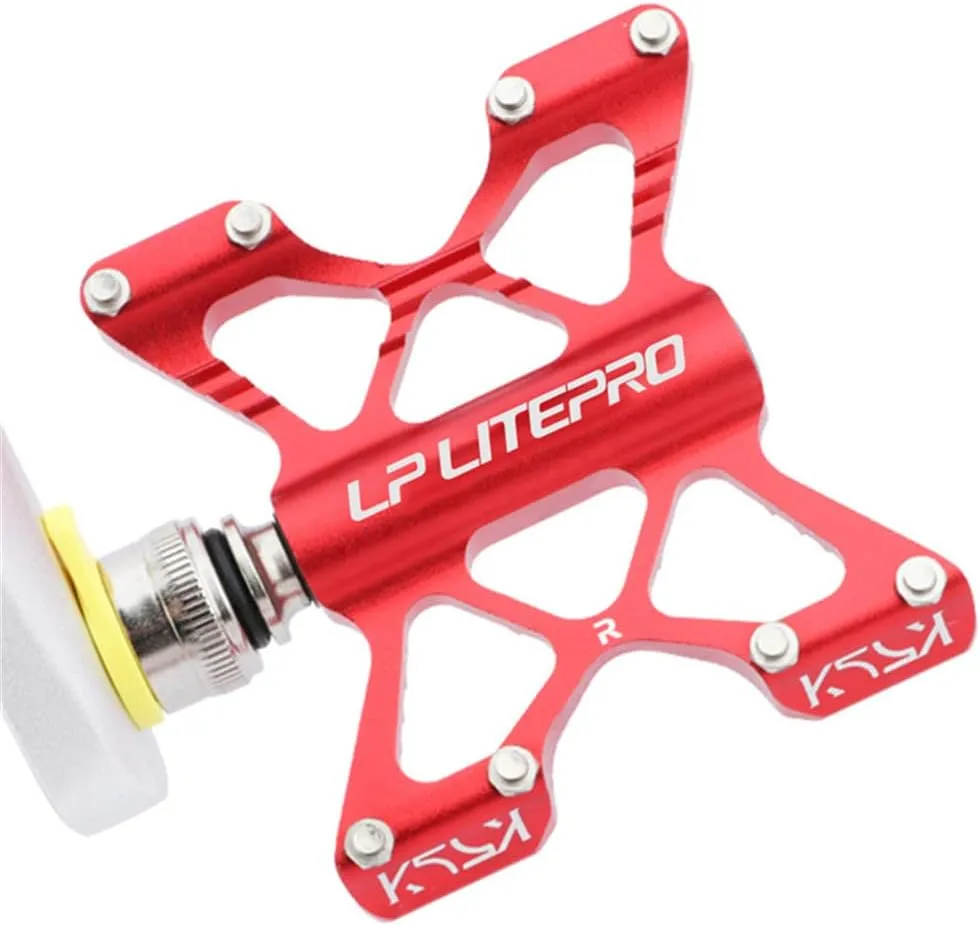 Folding Bicycle Pedal Aluminum Alloy Double Side Quick Release Pedal for Brompton pedel for dahon for Birdy Non-Slip Pedals