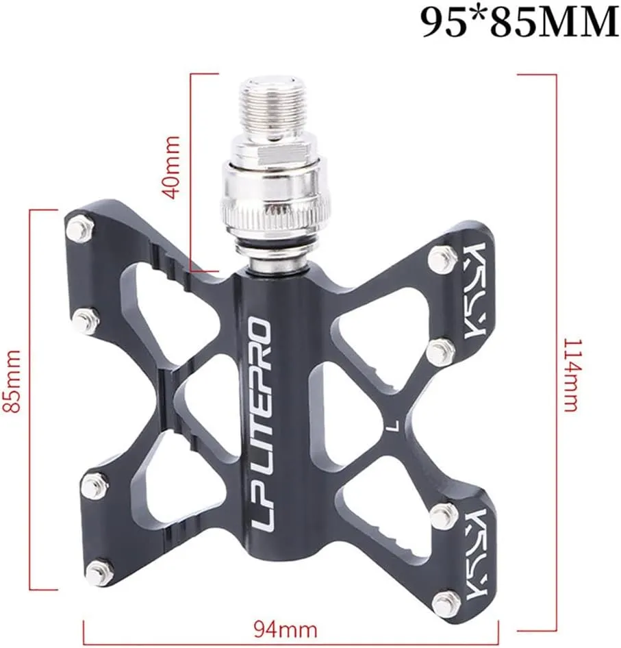 Folding Bicycle Pedal Aluminum Alloy Double Side Quick Release Pedal for Brompton pedel for dahon for Birdy Non-Slip Pedals