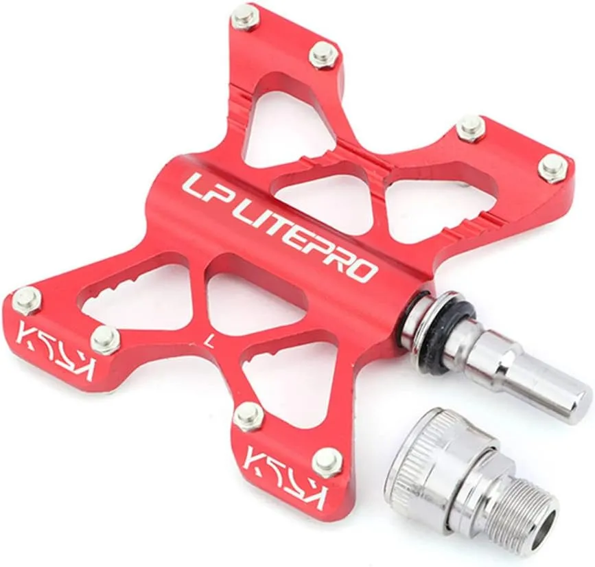 Folding Bicycle Pedal Aluminum Alloy Double Side Quick Release Pedal for Brompton pedel for dahon for Birdy Non-Slip Pedals