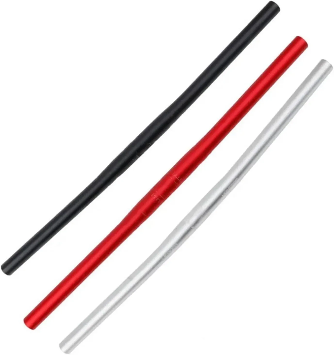 Folding Bike Monster Horizontal Shaped Handlebar Bicycle Ultra-light Straight Handle Bar 25.4 * 540-580mm Handlebar(Black 580mm)