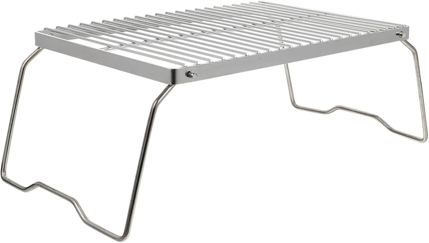 Folding Campfire Grill Compact Portable BBQ Stainless Steel BBQ Grate for Outdoors