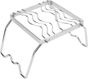 Folding Campfire Grill Multipurpose Outdoor Stainless Steel Campfire Grill for Barbecues Picnics Camping