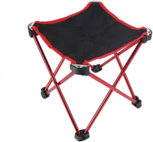 Folding Camping Stool Aluminum Alloy Oxford Outdoor Folding Chair, Fishing Chair, Camping Chair, Portable Fishing Stool for Fishing Camp Traveling Hiking Beach Garden BBQ