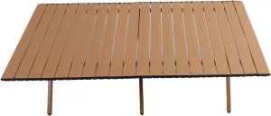 Folding Camping Table Compact Lightweight Roll up Table with Adjustable Legs Portable Picnic Table with Carry Bag for Outdoor Travel Backyards BBQ