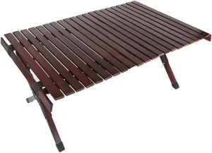 Folding Camping Table Lightweight Aluminum Roll-up Table Camping Outdoor Picnic Table