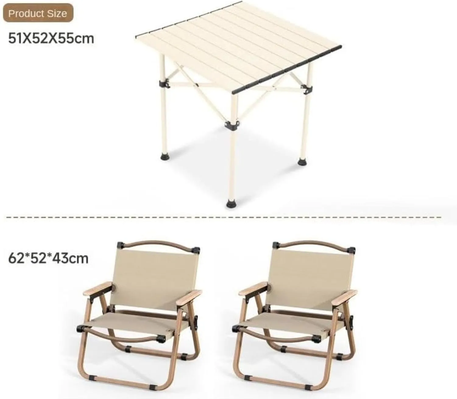 Folding Camping Table Outdoor Portable Aluminum Roll-up Table Carrying Bag for Camping Backpacking Picnic BBQ Party,Camping Tables and Chairs