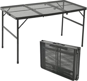 Folding Camping Table Retractable Foldable Lightweight Compact Desk for Picnic Beach Party Indoor Outdoor BBQ (47.2" LX23.6 WX26 H)