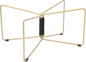 Folding Cooler Stand with Carry Bag, Stainless Steel Foldable Cooler Stand Foldable Luggage Rack Camping Box Stand Universal Portable Bracket for Camping Hiking BBQ Cooking (Khaki)