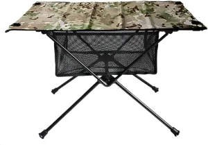 Folding Dining Table Aluminum Alloy Outdoor Furniture Dinner Desk for Family Party BBQ Picnic Portable Foldable Camping Table (Color : A-01)