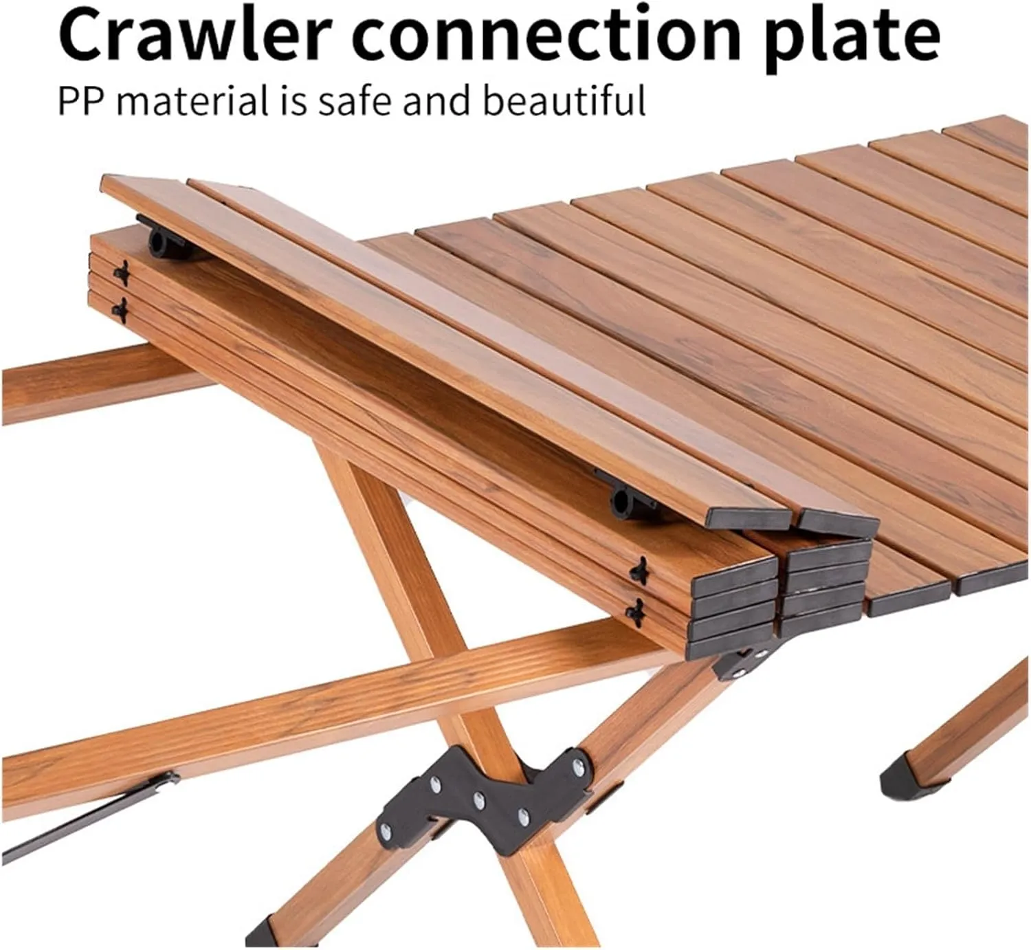 Folding Dining Table Aluminum Camping Picnic Egg Roll Camping air Outdoor Folding Table Portable (Color : Green-M)