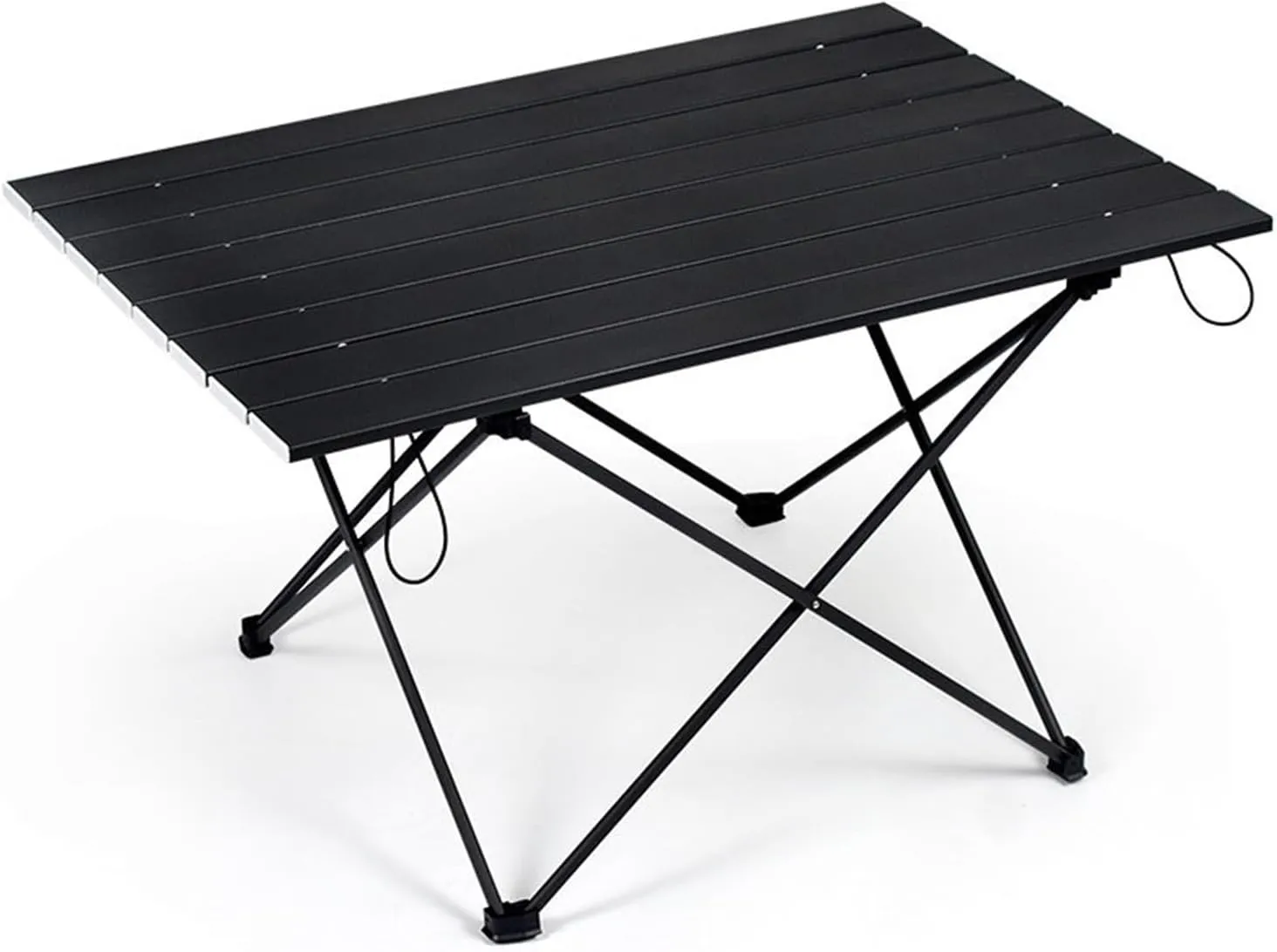 Folding Dining Table Foldable Folding Camping Hiking Desk Traveling Outdoor Fur Table Aluminum Alloy Portable Table Outdoor Fur (Color : Black39.5x35x31.5cm)