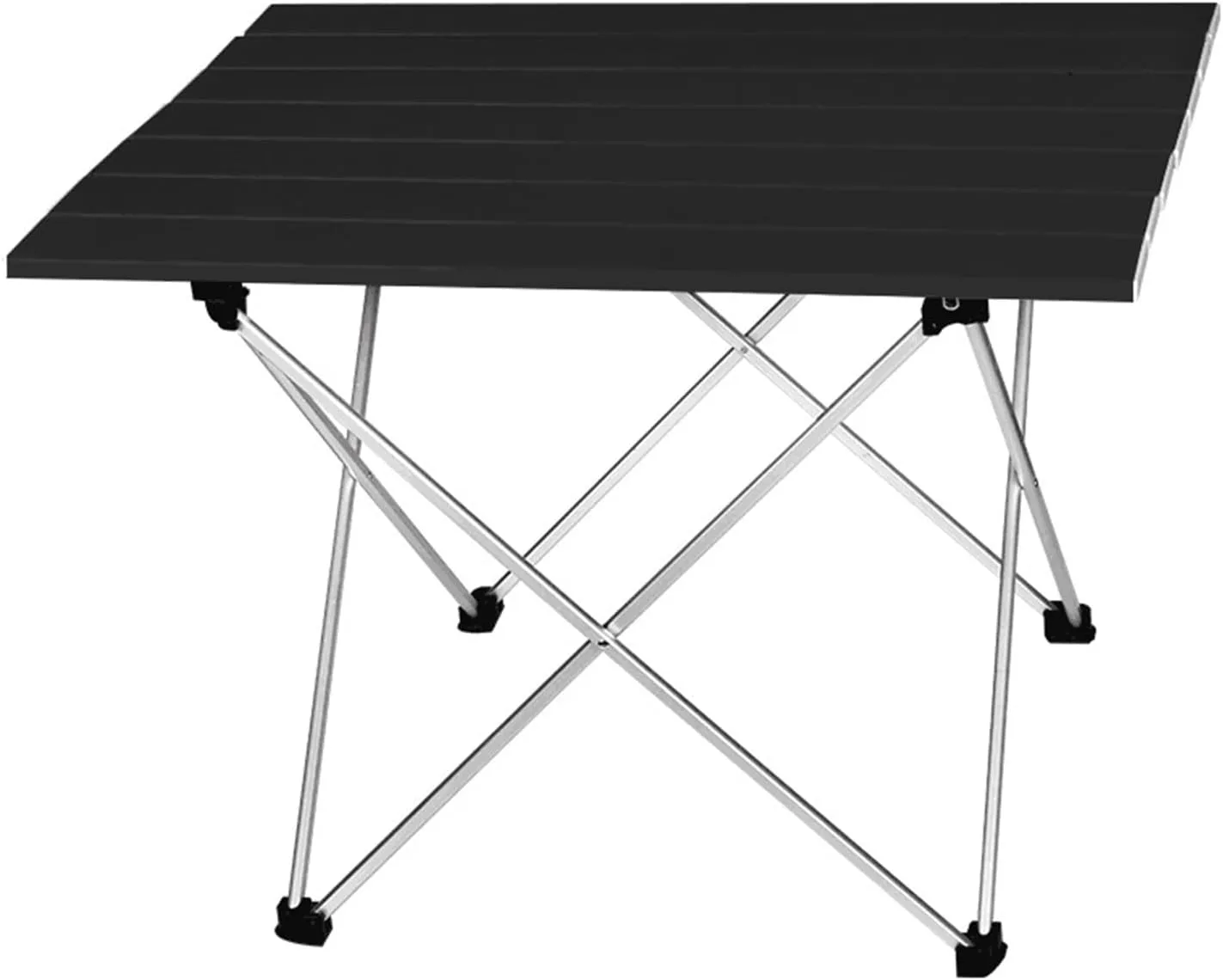 Folding Dining Table Foldable Folding Camping Hiking Desk Traveling Outdoor Fur Table Aluminum Alloy Portable Table Outdoor Fur (Color : Black39.5x35x31.5cm)