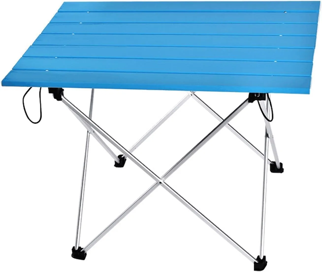 Folding Dining Table Foldable Folding Camping Hiking Desk Traveling Outdoor Fur Table Aluminum Alloy Portable Table Outdoor Fur (Color : Black39.5x35x31.5cm)