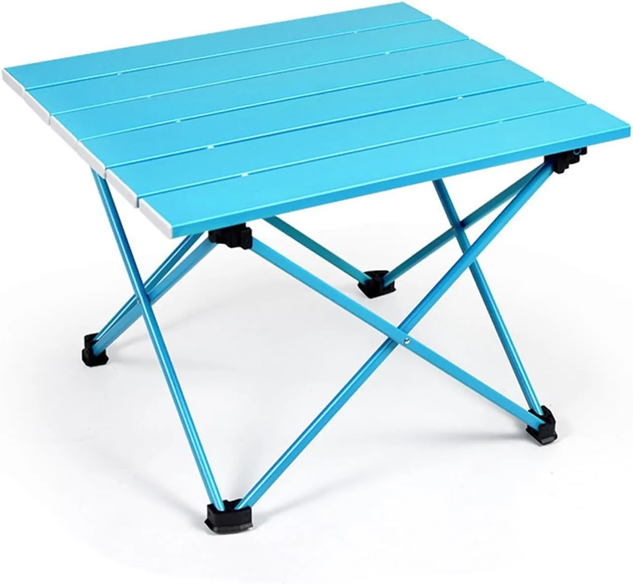 Folding Dining Table Foldable Folding Camping Hiking Desk Traveling Outdoor Fur Table Aluminum Alloy Portable Table Outdoor Fur (Color : Black39.5x35x31.5cm)