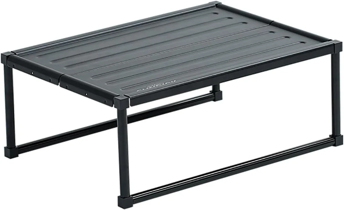 Folding Dining Table Ultra Light Folding Desk Black Portable Foldable Table Camping Outdoor Fur Computer Bed Tables Picnic Aluminium Alloy (Color : 420x385x205mm)